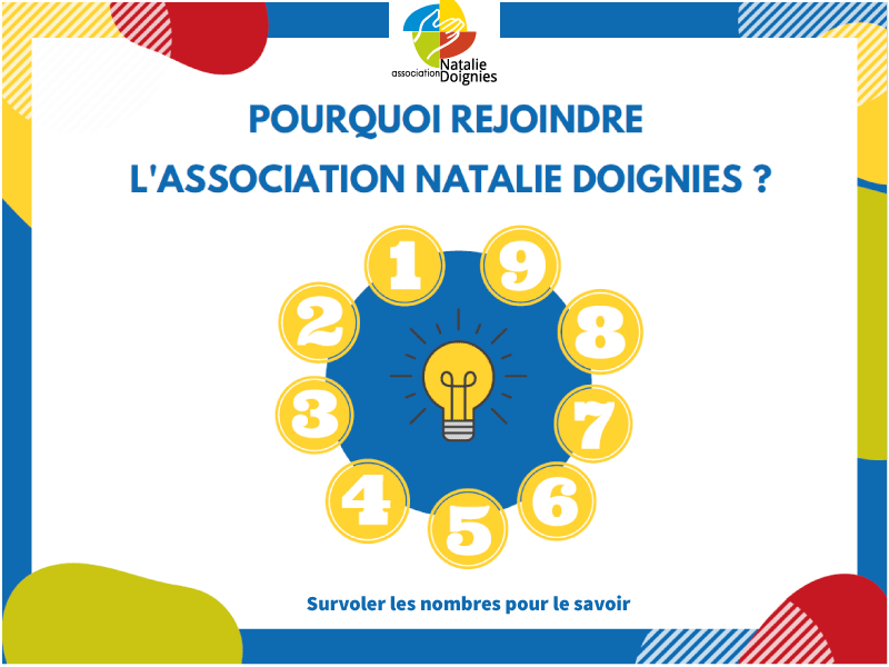 Visul pourquoi rejoindre l'association Natalie Doignies